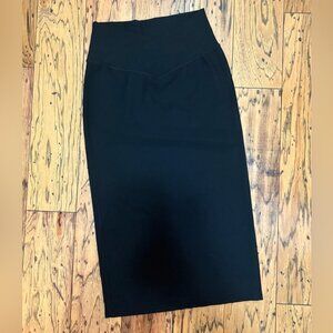 ZYIA Black a Ribbed Pencil Skirt Size Medium